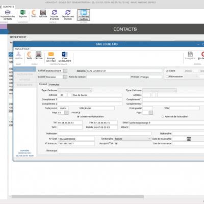 Fiche contact AIDAVOCAT Gestion