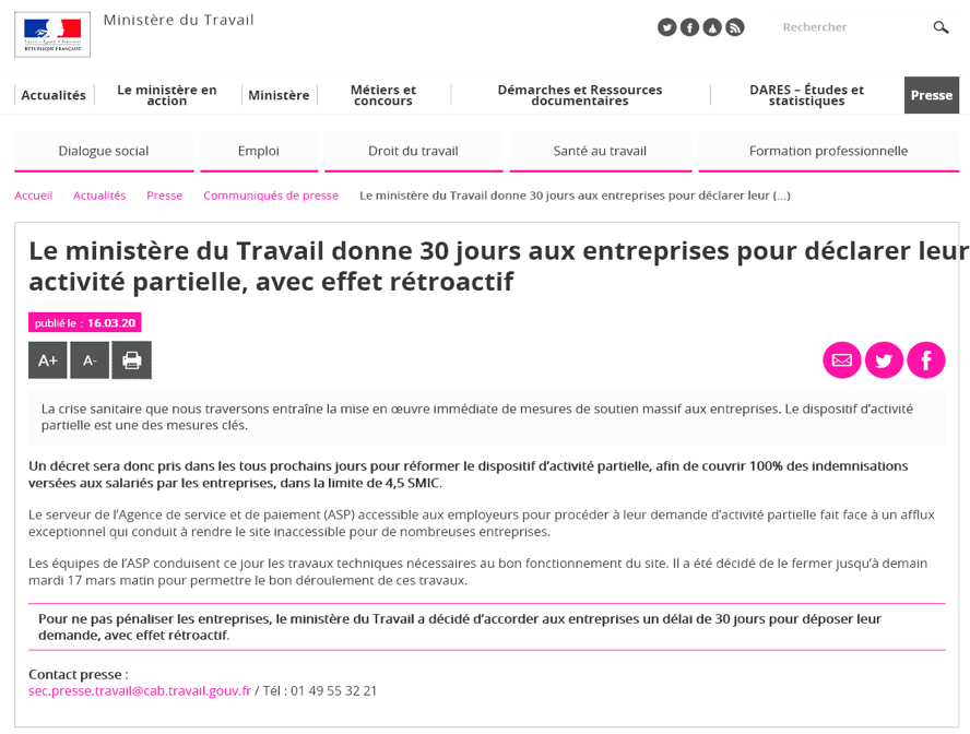 Chômage partiel dirigeant sas Chômage partiel dirigeant sas